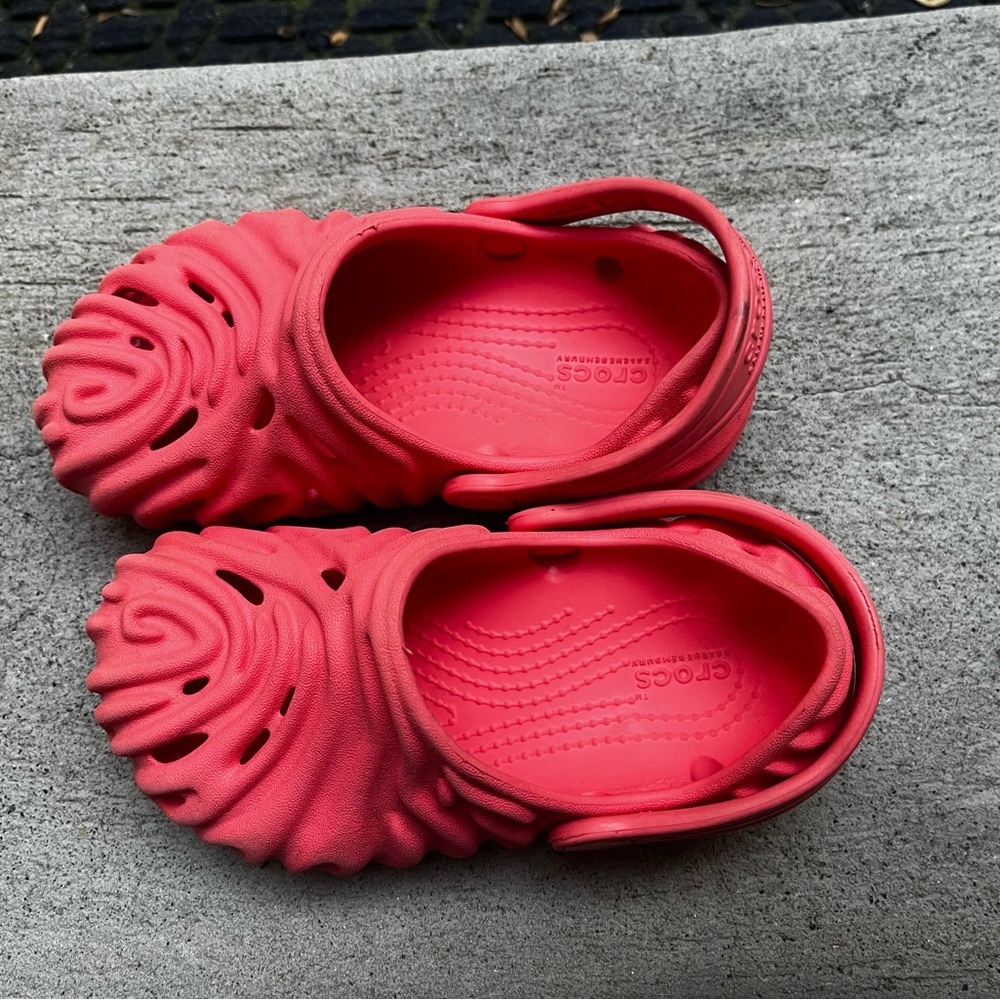 Salehe Bembury CROCS Red Sandals Comfortable and Stylish